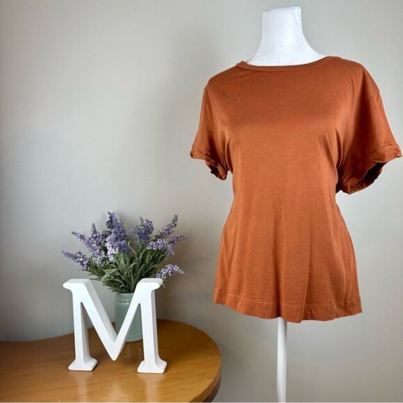 Loft Wedge T-Shirt Size Large - Gently Used - Rust color - Picture 1 of 11
